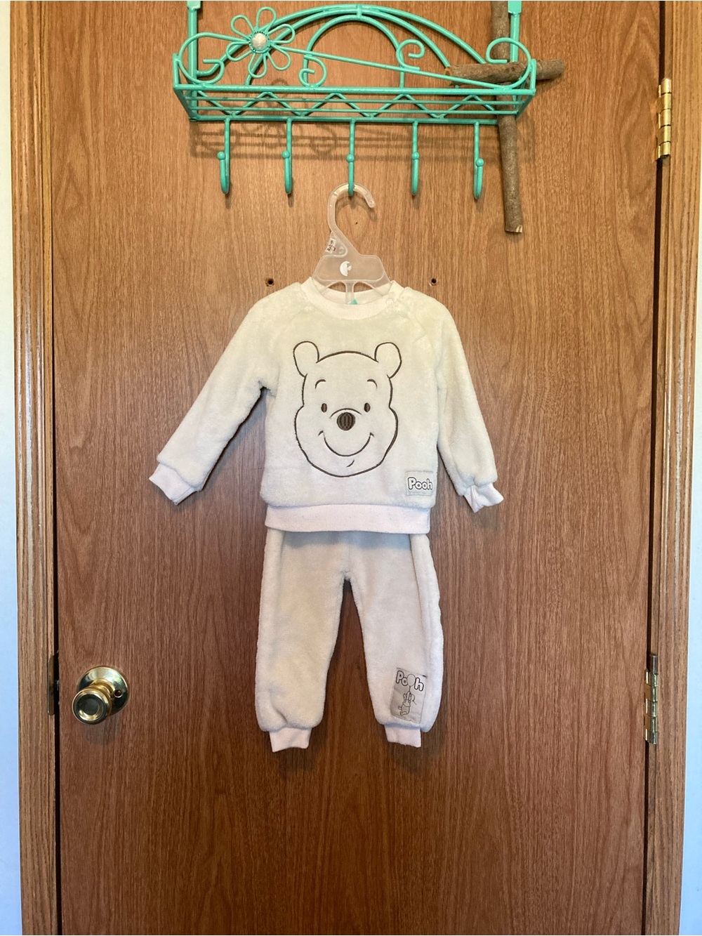 Winnie the Pooh Cream Plush Kids Two-Piece Bottoms Set